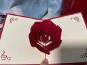 悦汇礼屋3D贺卡立体玫瑰花结婚礼物纪念情侣生日礼物母亲节七夕情人节表白 玫瑰花（13*16CM） 实拍图