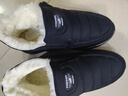 布瑞京冬季纯羊毛男棉鞋老北京布鞋东北保暖中老年爸爸鞋防滑软底棉鞋男 黑色男款 40 实拍图