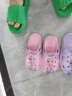 迪士尼（Disney）儿童洞洞鞋女童夏防滑凉鞋居家休闲宝宝拖鞋 F1135橘粉 210mm  实拍图