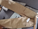 JEEP SPIRIT吉普工装裤男士裤子男秋冬季休闲裤男多口袋男裤 卡其色加绒 L 实拍图