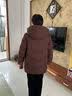 隽狐中老年羽绒服女短款妈妈冬装加厚大码60岁70老人奶奶太太冬季外套 咖色 XL 【推荐85-105斤】 实拍图