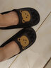 百慕倾臣 拖鞋女外穿夏简约卡通室内舒适软底浴室防滑厚底 情侣凉拖鞋男 黑色-小小熊 38-39 正码 实拍图