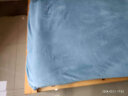 雅鹿·自由自在床单单件加厚牛奶绒法兰绒床罩双人床单230*245cm蓝调 实拍图