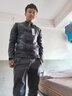 迈瑶男装秋季牛仔夹克外套男春秋帅气机车男士秋冬立领牛仔衣 黑色【加绒】 L 实拍图
