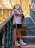 艾诺轮儿童短裤女夏外穿中大童初中生小女孩夏季薄款运动裤百搭休闲裤女童夏装儿童外穿白色纯棉五分裤子潮 黑色【单件装】 150 建议身高140-150CM 实拍图