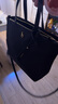 哈吉斯（HAZZYS）女包 秋季款款女轻便简约斜挎手提托特包ALKS2FBSE02 黑色BK 00 实拍图