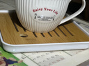 川岛屋日式竹茶盘家用托盘沥水小型简约客厅功夫茶具茶台茶托茶海 小号正方茶盘20*20*2.5cm 实拍图