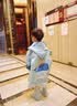 甜甜仔（TIANTIANZAI）儿童雨衣6-12岁小学生上学专用带书包位全身防水宝宝幼儿园雨披 03蓝色鲸鱼【升级高领+按扣】 2XL 实拍图