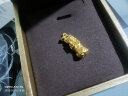周六福（ZLF）黄金吊坠男女款3D硬金貔貅铜钱吊坠吉祥貔貅 定价 2g 实拍图