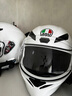 AGV K1S头盔K1摩托车机车全盔四季通用全覆式跑盔男女广角通风透气3C K1S-WHITE XL（适合59-61头围） 实拍图