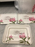 KORDCO 密胺托盘欧式长方形家用杯子托盘印花欧式茶盘客厅水果盘蛋糕盘 夹竹桃大中小三件套 实拍图