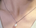 京润珍珠月色 8-9mm珍珠吊坠项链送s925银链时尚年轻款 实拍图