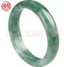 映和 玉手镯女 翠色手镯玉石翠绿色玉镯子贵州翠浅绿色飘花玉镯带证书送妈妈女友生日礼物 58-60适合120-130斤 实拍图