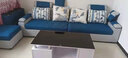 梦春缘 布艺沙发客厅整装家具三人位实木框架沙发现代简约小户型 海绵四人位2.7米+踏+A款茶几电视柜【+凳子】 实拍图
