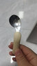 Beeshum儿童勺子宝宝训练勺学吃饭餐具不锈钢叉勺短柄婴儿硅胶辅食勺 米黄色-叉勺 带收纳盒 实拍图