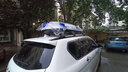 智汇汽车车顶行李箱SUV通用大容量轿车专车专用汽车改装车载旅行箱架 双开600L+静音横杆+包安装+5708A 哈弗H6大狗M6赤兔H9神兽F7X初恋 实拍图
