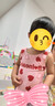范德安（BALNEAIRE）高端小红心系列女童连体泡温泉防晒度假泳衣训练 苹果红 100 实拍图