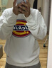 dickies秋季男女同款情侣logo印花圆领卫衣DK007059 白色 M  实拍图