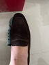 THOM WILLS软底乐福鞋男夏季新款休闲皮鞋男真皮一脚蹬男鞋 深咖色A1111 44 /9码 实拍图