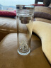 名创优品（MINISO）玻璃杯双层大容量带茶隔水杯杯子泡茶杯子办公杯透明盖320mL 晒单实拍图