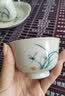 月记窑 柴烧手绘“兰花”压手主人杯 “兰花”压手杯 100ml （满容） 实拍图