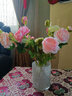 凉笙仿真牡丹花玫瑰花束婚庆家居客厅落地装饰软装搭配干花假花绢花插花摆件 粉色-单枝 实拍图