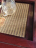 久堂茶盘隔茶渣垫过滤茶盘垫茶席茶网茶台垫纤维茶席茶垫竹席茶具配件 金黄中号35*25单张 实拍图