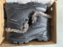 全洲狼 雪地靴男冬季新款东北棉鞋男大码抗寒防水加绒保暖轻便防滑靴子 黑色棉鞋-普通版 加绒 44 (270mm) 实拍图