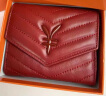 ANDSEEYOU品牌 女士钱包 2023新款羊皮三折短款钱夹时尚钱卡一体多功能 红色 晒单实拍图