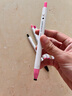 斑马牌（ZEBRA）艺点按动水彩笔 学生儿童涂鸦绘画填色细杆彩色笔手账笔 WYSS22 樱桃粉色 单支装 实拍图