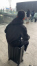 美纳途（Manato）行李箱女小型拉杆箱密码箱登机箱男拉链静音万向轮旅行皮箱 墨黑丨细磨砂款 24英寸 【适合2-5天黄金尺寸】 实拍图