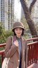 上海故事纯羊毛帽子女秋冬季加厚保暖毛呢礼帽复古礼帽简约蝴蝶结元旦礼物 实拍图