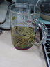 雅集男士玻璃杯 加厚耐热家用泡茶杯 带把有盖过滤水杯子 450ml（月牙茶隔） 实拍图