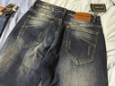 Prato Lee牛仔裤男直筒韩版修身小脚裤裤男春秋款微弹力中腰休闲男士裤长裤 蓝色 30 实拍图