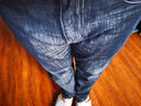 JEEP SPIRIT吉普高端棉柔牛仔裤男士秋冬款宽松直筒弹力商务休闲裤子冬季加绒 Jp3004黑色【秋冬款】 32 【腰围2尺45】 实拍图