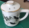 盛天下景德镇白瓷茶杯陶瓷过滤茶水分离泡茶杯手绘描金办公杯家用带盖水杯 白瓷过滤杯-马到成功（简装） 实拍图