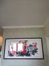 迅典国画富贵牡丹挂画餐厅客厅装饰画纯手绘真迹字画沙发背景墙画壁画 花开富贵 实木带框63*123厘米 实拍图