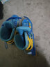 欧神溜冰鞋儿童全套装男女童旱冰轮滑鞋直排轮可调3-5-6-8-10岁初学者 蓝色八轮全闪（赠护具头盔全套装） M中码（35-38）适合平时鞋33-37码 实拍图