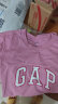 Gap女装春季2024新款LOGO简约圆领撞色印花纯棉短袖T恤402168上衣 粉红色 160/80A(S)亚洲尺码 晒单实拍图