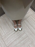 热风（Hotwind）舒适平底单鞋女士春季新款金属色法式浅口玛丽珍气质百搭通勤鞋子 106白金 38 实拍图