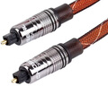 秋叶原（CHOSEAL） 数字音频数码光纤线音频线spdif 5.1声道电视音箱线功放连接线 褐色 20米 实拍图