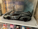minispace兰博基尼毒药veneno仿真合金汽车模型1:24静态金属摆件生日礼物 银色+极夜蓝背景展示盒 毒药 实拍图