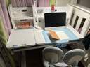 Sugar Swan糖天鹅专业儿童学习桌椅套装实木书桌小学生写字桌子中小学生桌椅 赫兹plus+布鲁克堡灰 学习桌 实拍图