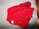 恒源祥3条装鸿运儿童内裤男童大红色本命年平角四角短裤小学生裤杈女童 大白鲨 男童-HYX2889-A鸿运礼盒 2条内裤+2双袜子 165 实拍图