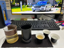 南山先生 便携茶具玻璃功夫茶具陶瓷办公旅行茶具日式茶具套装快客杯 经纬旅行套装_禅风黑 实拍图