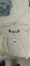 真维斯（Jeanswest）t恤男短袖潮流潮牌宽松纯棉夏季男士半袖男女重磅220g体恤衣服男R 面料升级220G-白（纯色) 5XL 【推荐220-250斤左右】 实拍图