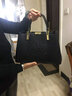 Cuud母亲节礼物实用中国风刺绣大气妈妈包高级感中年婆婆手提包女斜挎 黑色【送礼品袋】 实拍图