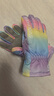 酷峰（kufun） 儿童手套冬天滑雪玩雪触屏手套保暖加厚玩雪加绒防水骑车男女 彩虹（非触屏） （7-8岁） 实拍图