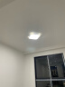 LED客厅灯 吸顶灯 卧室灯 灯具照明 方灯圆灯 客卧套餐组合 40*40cm白光36W（8-15平） 银色边框 实拍图