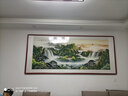 迅典国画山水画鸿运当头挂画客厅装饰画办公室字画风水画沙发背景墙画 D款【流水生财】 实木带框275*120CM(有机画膜） 实拍图